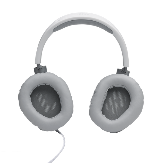 JBL Quantum 100 - White - Wired over-ear gaming headset with flip-up mic - Detailshot 3